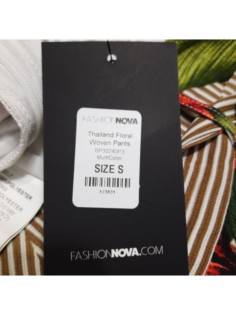 Fashion Nova Thailand Floral Woven Pants Small NWT - Picture 7 of 8